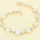 Moonstone bracelet rectangle Ag 925/1000 14.5g