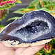 Agate gray geode with a hollow 259g from Brazil