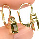 Vltavín earrings gold standard cut Au 585/1000 14K 2.47g