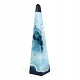 Agate blue obelisk with hollow Brazil 698g