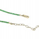 Emerald necklace Ag 925/1000 45cm 7.6g