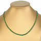 Emerald necklace Ag 925/1000 45cm 7.6g