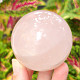 Rose quartz smooth ball Ø 61mm from Madagascar (316g)