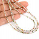 Necklace tourmaline multicolor facet cut Ag 925/1000 approx. 47cm