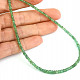 Emerald necklace Ag 925/1000 46cm 7.6g