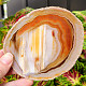 Agate polished honey slice from Brazil (114g)