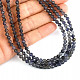 Iolite necklace facet cut Ag 925/1000 approx. 52cm