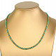 Emerald necklace Ag 925/1000 46cm 7.6g