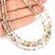 Necklace tourmaline multicolor facet cut Ag 925/1000 approx. 52cm