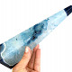 Agate blue obelisk with hollow Brazil 698g