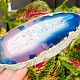 Polished agate slice from Brazil 133g