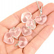 Rose quartz Q extra heart pendant Ag 925/1000