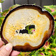 Agate polished brown slice with cavity from Brazil 119g