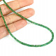 Emerald necklace Ag 925/1000 45cm 7.6g