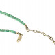 Emerald necklace Ag 925/1000 45cm 12.4g