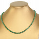 Emerald necklace Ag 925/1000 45cm 12.4g