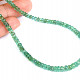 Emerald necklace Ag 925/1000 45cm 12.4g