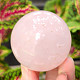 Rose quartz smooth ball Ø 51mm from Madagascar (193g)