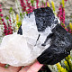 Black tourmaline in natural crystal (Brazil) 548g