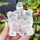 Crystal turtle figurine hand cut 174g