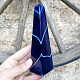 Blue agate obelisk with socket 329g (Brazil)