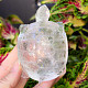 Crystal turtle figurine hand cut 228g