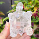 Crystal turtle figurine hand cut 130g