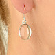 Crystal earrings oval muggle Ag 925/1000 7g