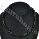 Avanturin synthetic dark green necklace tromle 45 cm
