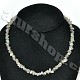 Labradorite necklace chopped shapes 45 cm