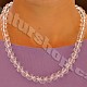 Crystal necklace beads cut 10 mm 48 cm