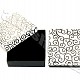 Paper gift box white and black 9x9cm