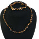 Tiger eye jewelry set - necklace + bracelet