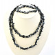 Flake Obsidian jewelry set - necklace dl. + Bracelet
