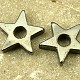 Hematite star pendant on leather