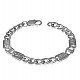 Bracelet Steel (Stainless steel) with 20 cm pieces with flowers