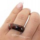 Obsidián mahagonový prsten 10mm