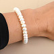 White Pearls Bracelet 5 mm buttony