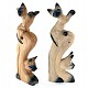 Siamese cat and kitten painted 20 cm