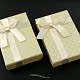 Gift box with ribbon (cream color) 8x5cm