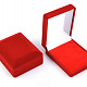 Velvet gift box red rectangle