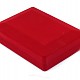 Sametová dárková krabička červená 12 x 9cm