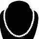 Crystal necklace beads 8 mm 48 cm