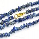 Lapis Lazuli náhrdelník jemné kousky 90cm