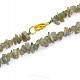 Labradorite necklace chopped shapes 60 cm