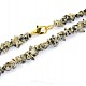 Dalmatian jasper necklace 60 cm
