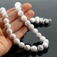 Magnesite necklace beads facet 10 mm 48 cm