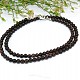 Almadin necklace garnet beads 4 mm 45 cm