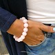 Rose quartz beads bracelet 12 mm