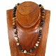 Agate - onyx necklace beads 47 cm